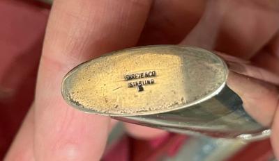 Shreve Co Shreve Co Sterling Silver Vanity Travel Dresser Set in Leather Case