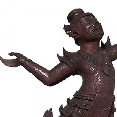 Siamese Carved Walnut Dancing Figure