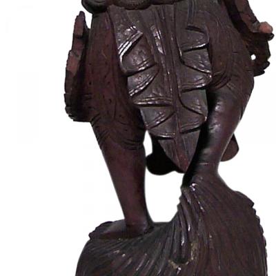 Siamese Carved Walnut Dancing Figure