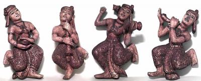 Siamese Gold Dancing Figures