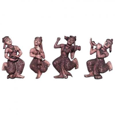 Siamese Gold Dancing Figures