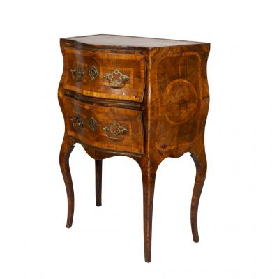 Sicilian Rococo Olivewood Commodini