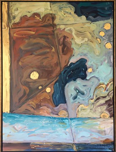 Sid Schatzky Sid Schatzky La Mer 2013 Acrylic on Canvas a Pair