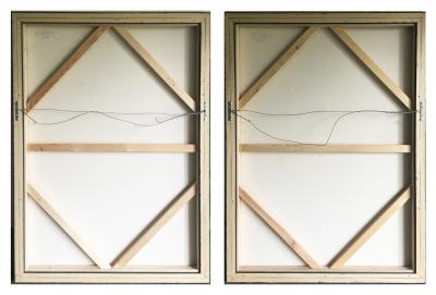 Sid Schatzky Sid Schatzky La Mer 2013 Acrylic on Canvas a Pair