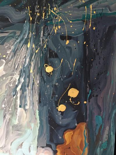 Sid Schatzky Sid Schatzky La Mer 2013 Acrylic on Canvas a Pair