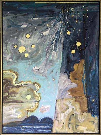 Sid Schatzky Sid Schatzky La Mer 2013 Acrylic on Canvas a Pair