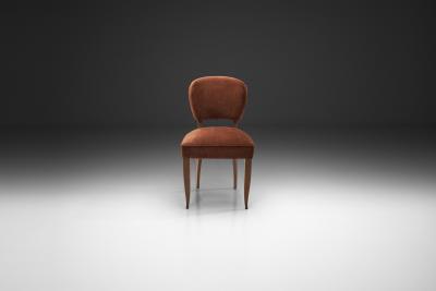 Side Chair With Copper Upholstery France 1940s