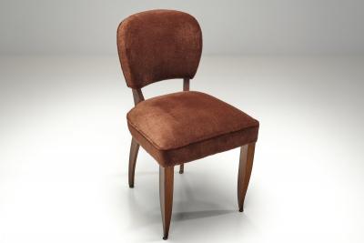 Side Chair With Copper Upholstery France 1940s