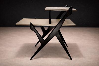 Side Table in Pau Marfim Hardwood Formica Unknown 1950s