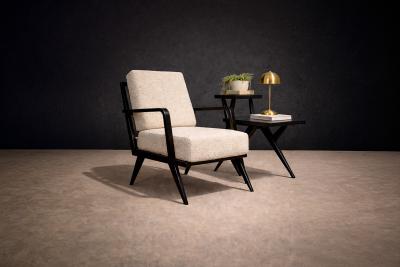 Side Table in Pau Marfim Hardwood Formica Unknown 1950s