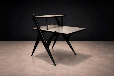 Side Table in Pau Marfim Hardwood Formica Unknown 1950s