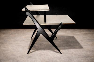 Side Table in Pau Marfim Hardwood Formica Unknown 1950s