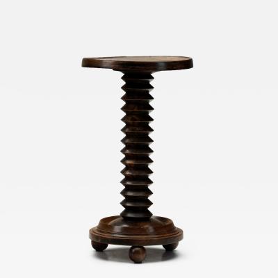 Side Table with Round Base attributed after Charles Dudouyt France ca 1940s