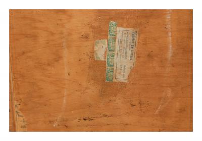 Side Table with a Swivel Top in Pau Marfim Ebony finish Unknown 1950s