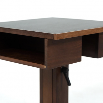Side table by Bernard Vuarnesson Adjustable Height 1980s