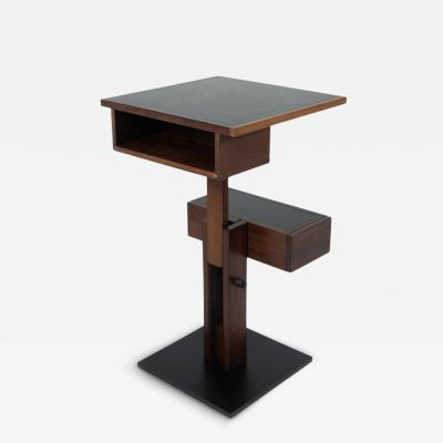 Side table by Bernard Vuarnesson Adjustable Height 1980s
