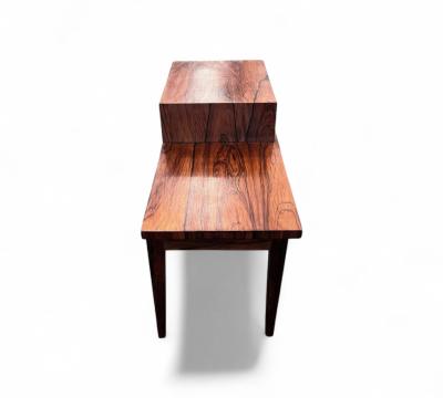 Side table with bench storage in Rosewood Unknown 1960s Lot 647