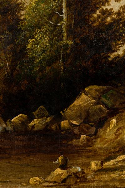 Sidney Richard Percy English Victorian landscape with a stream by Sidney Richard Percy