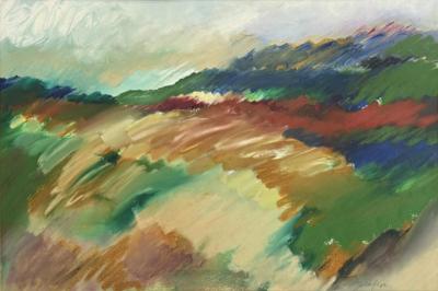 Signed Abstract Expressionist Landscape Mid Day Shower 20th Century
