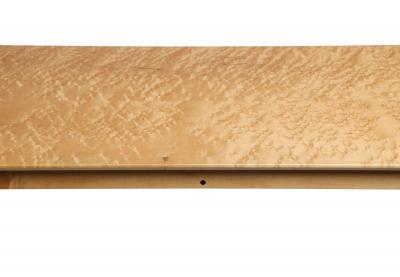 Signed Custom Bird s Eye Maple Console Table with Ebony Exposed Joinery