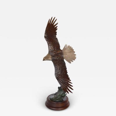 Signed Eugene Morelli Eagle Sculpture
