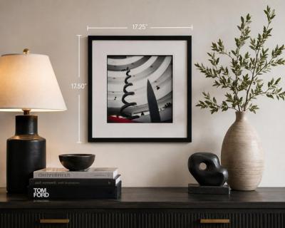 Signed Guggenheim Museum Architectural Photograph Custom Framed