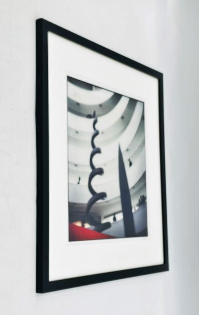 Signed Guggenheim Museum Architectural Photograph Custom Framed