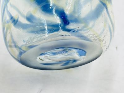 Signed Hand Blown Art Glass Vase by Roland R Correia Dated 1975
