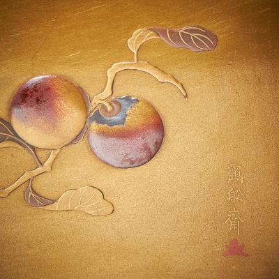 Signed Mid 19th C Edo Meiji Period Diminutive Lacquer Stacking Cabinet Japan