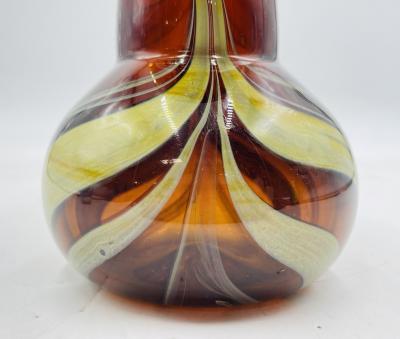 Signed Murano Art Glass Jar with Lid by C Rachke Italy 20th Century