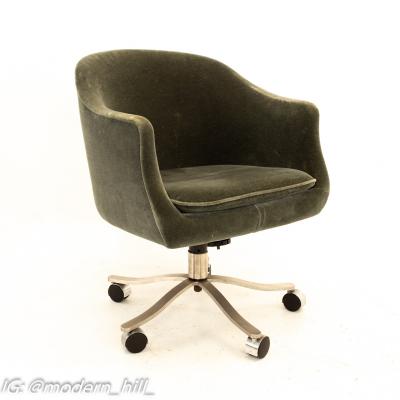 Signed Nicos Zographos Mohair Mid Century Armchairs Set of 4