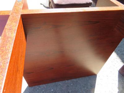 Sigurd Hansen Fantastic Danish Modern Rosewood Glass Dining Table Signed Hansen