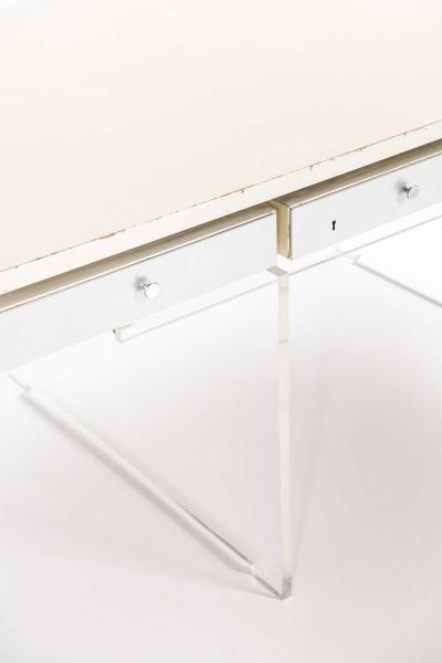 Sigurd Hansen Poul N rreklit Desk in Lacquer Plexiglass by Sigurd Hansens M belfabrik 1960s