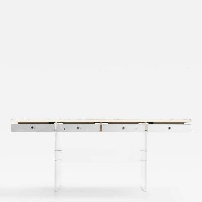 Sigurd Hansen Poul N rreklit Desk in Lacquer Plexiglass by Sigurd Hansens M belfabrik 1960s