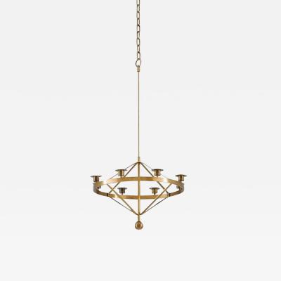 Sigurd Persson Swedish Candle Chandelier by Sigurd Persson