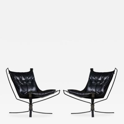 Sigurd Resell Sigurd Resell Pair of Falcon Chairs