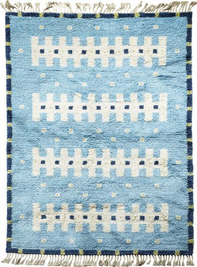 Sigvard Bernadotte Functionalist Pile Rug by Sigvard Bernadotte