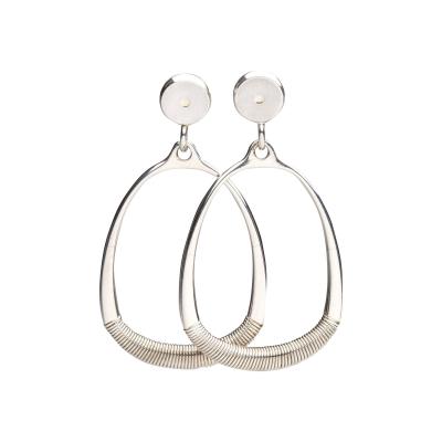 Sigvard Bernadotte Georg Jensen Sterling Silver Earrings No 124 Designer Sigvard Bernadotte