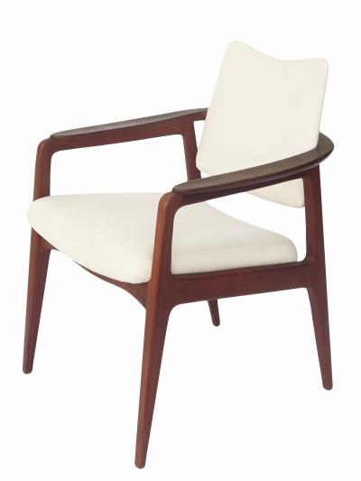 Sigvard Bernadotte Sigvard Bernadotte Teak Arm Chairs