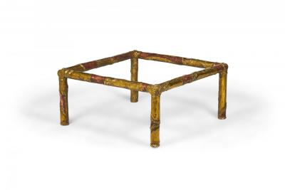 Silas Seandel American Brutalist Mixed Metals Cocktail Coffee Table
