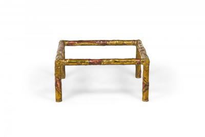 Silas Seandel American Brutalist Mixed Metals Cocktail Coffee Table