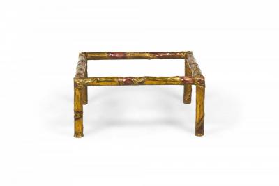 Silas Seandel American Brutalist Mixed Metals Cocktail Coffee Table
