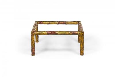 Silas Seandel American Brutalist Mixed Metals Cocktail Coffee Table