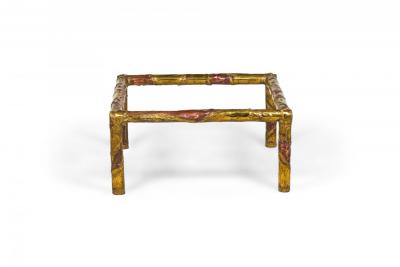 Silas Seandel American Brutalist Mixed Metals Cocktail Coffee Table