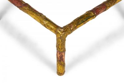 Silas Seandel American Brutalist Mixed Metals Cocktail Coffee Table