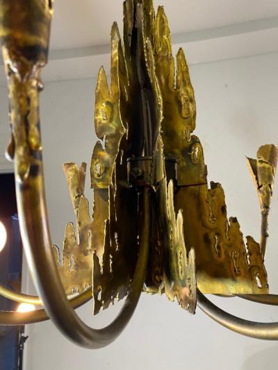 Silas Seandel BRUTALIST CHANDELIER IN THE MANNER OF SILAS SEANDEL