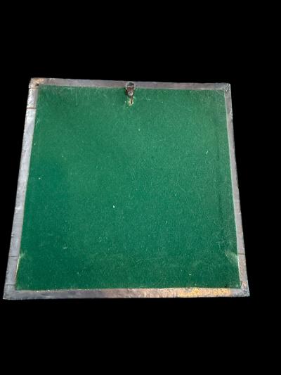 Silas Seandel BRUTALIST PEWTER SQUARE MIRROR