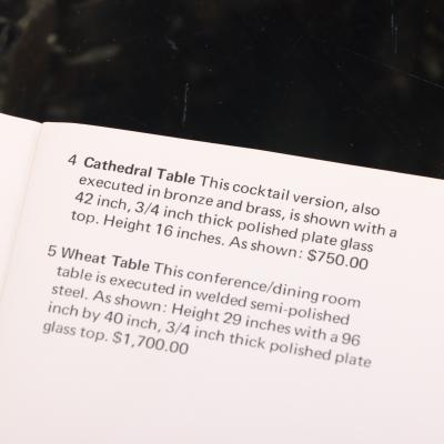 Silas Seandel Brutalist Coffee Table in the Cathedral form by Silas Seandel New York 