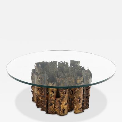 Silas Seandel Brutalist Coffee Table in the Cathedral form by Silas Seandel New York 