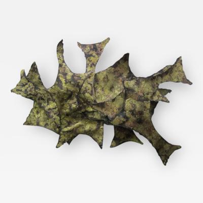 Silas Seandel Brutalist Light Up Metal Wall Sculpture Silas Seandel Attributed
